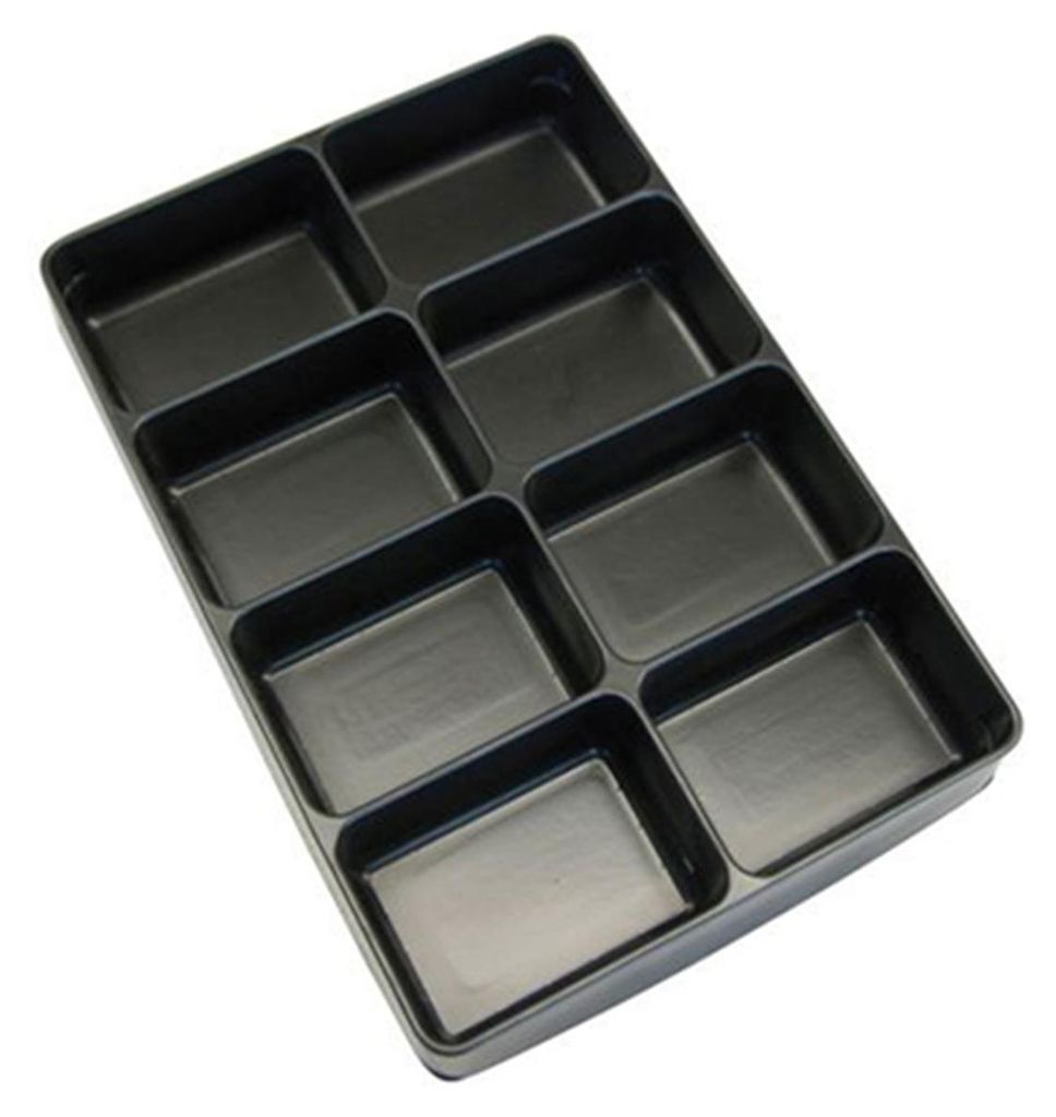 Einleger / Einteiler schwarz 8-fach Produktbild 