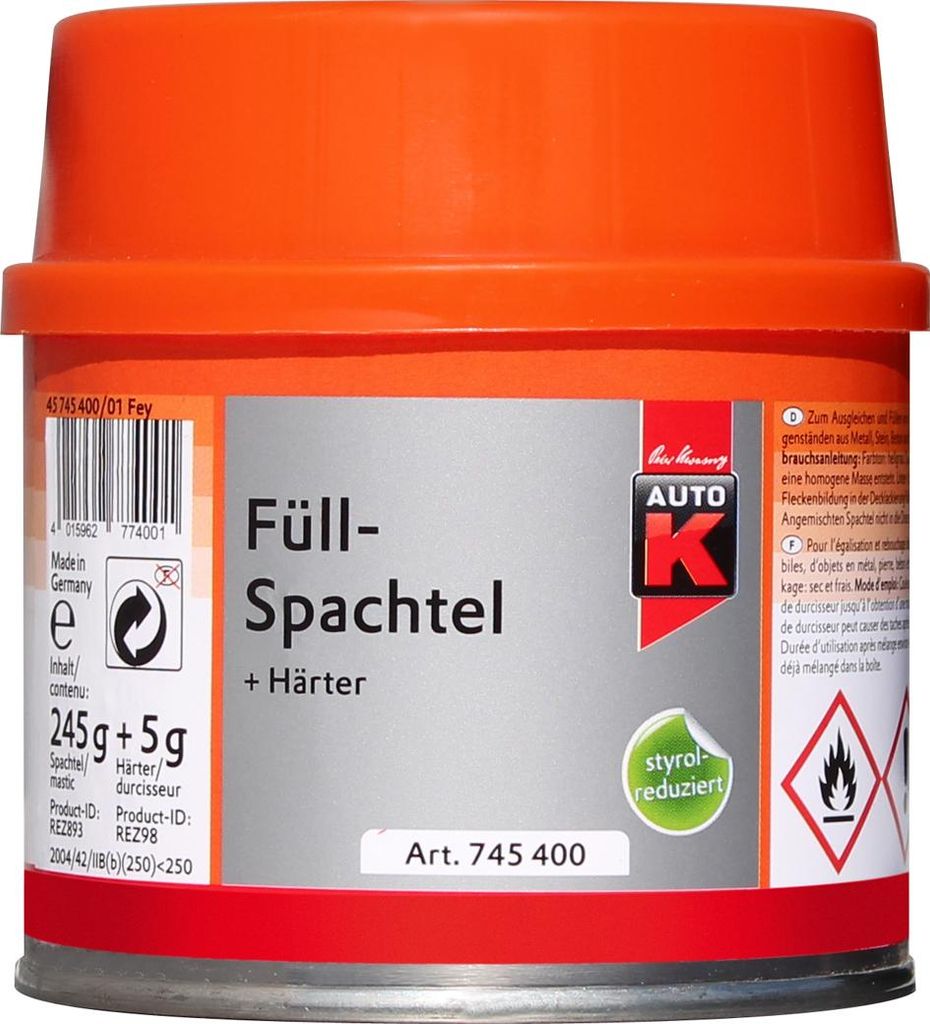 Auto-K Filler + Induritore 250g Immagine del prodotto 