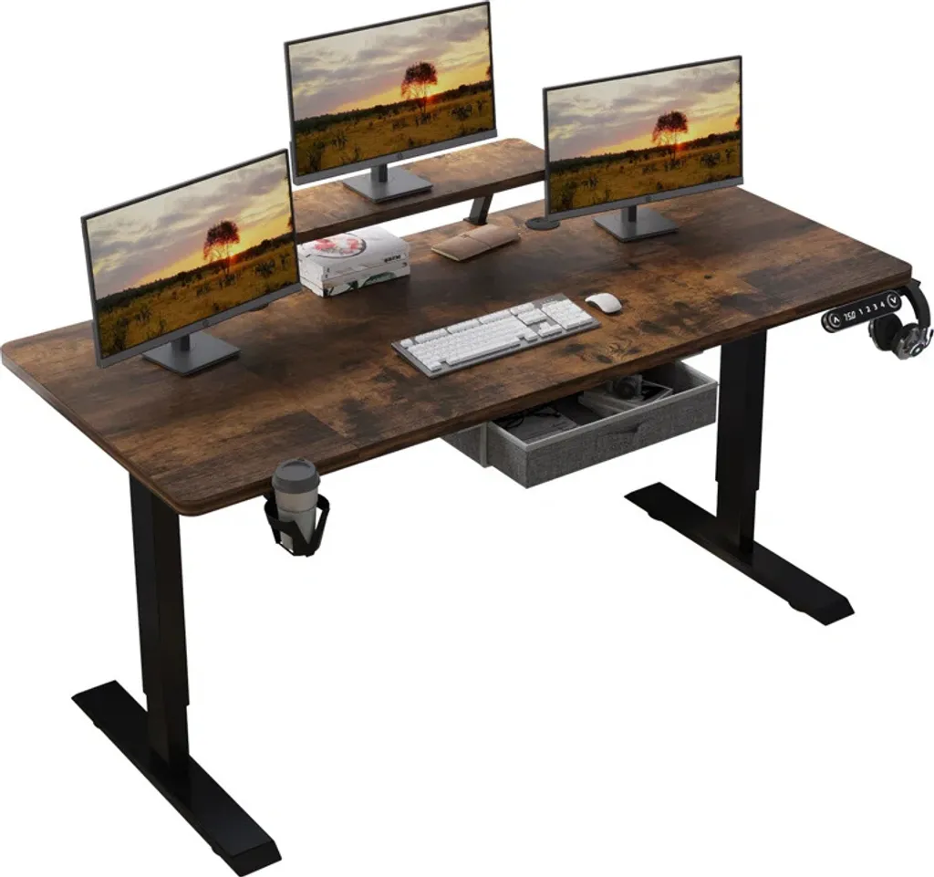 Bureau électrique 140cm Hilodesk - Fini le mal de dos - Assis-Debout