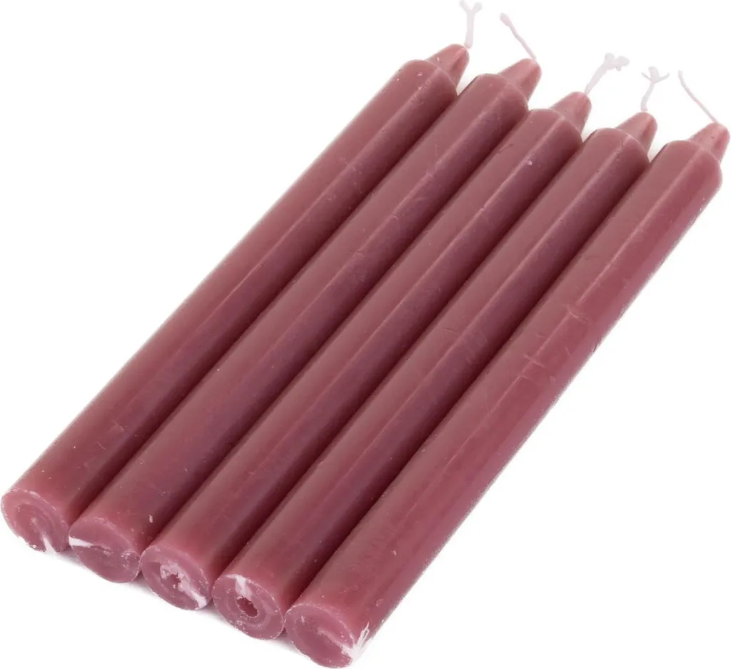 Bougies à tige ESSENTIAL set de 5 pièces 20 cm pour décoration élégante