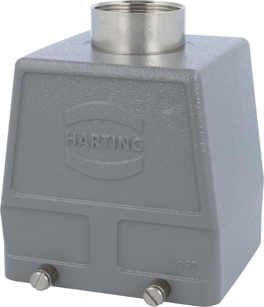 HARTING Han 32B Tüllengehäuse hoch, 1xPG29 gerader Kabelabgang, für 2 Bügel (am Unterteil) Verschraubung PG29
