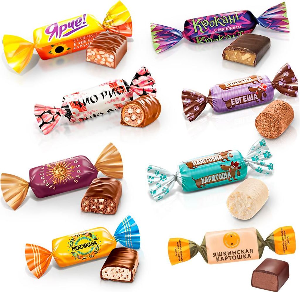 Pralinen Set Jaschkino - Chio Rio, 8 Sorten, 1 kg