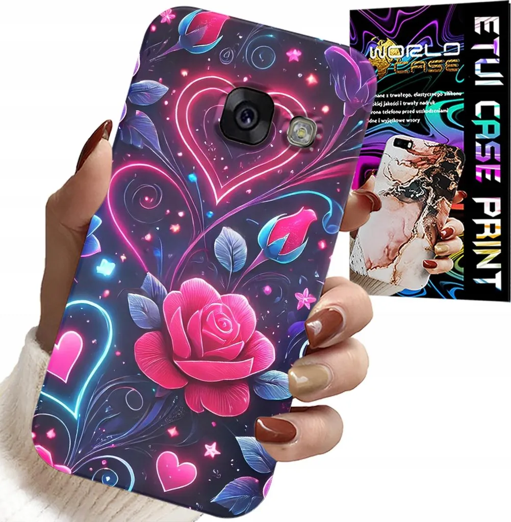 Cover Samsung A5 2017 + Vetro Temperato - Rosa Cuore Teen