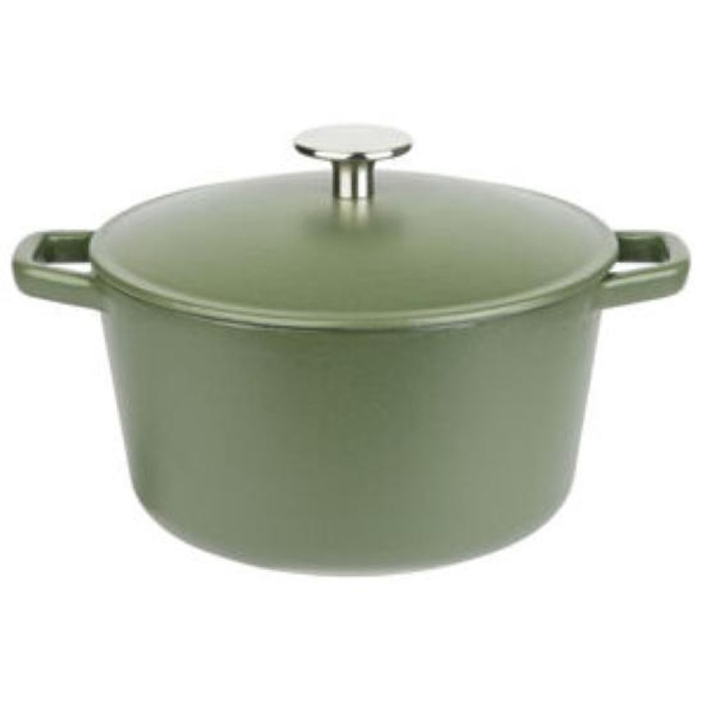 GSW Gusseisentopf grün 21 cm, ca. 3,8 Liter Volumen, Produktbild 