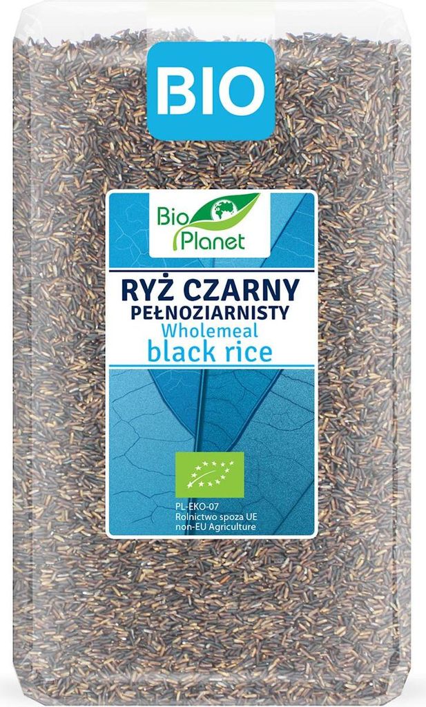 RYŻ CZARNY PEŁNOZIARNISTY BIO 1 kg - BIO PLANET