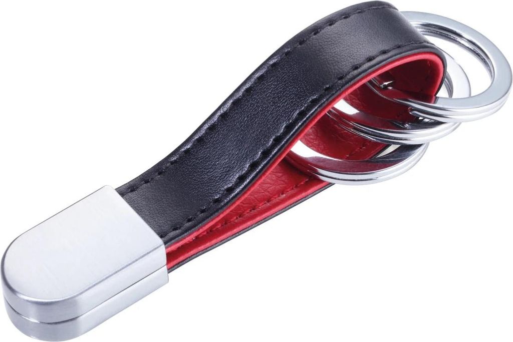 TROIKA KRG742-LE, Schlüsselanhänger, Schwarz, Rot, 17 mm, 10 mm, 40 g