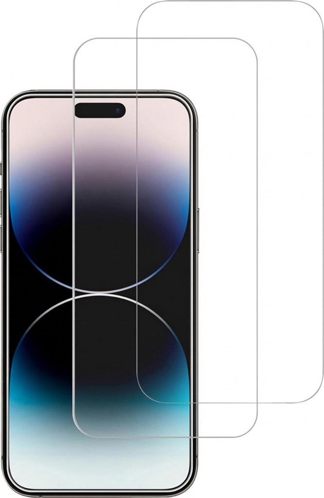 Accezz Displayschutz 2er-pack aus gehärtetem Glas iPhone 15 Plus / 15 Pro Max / 16 Plus