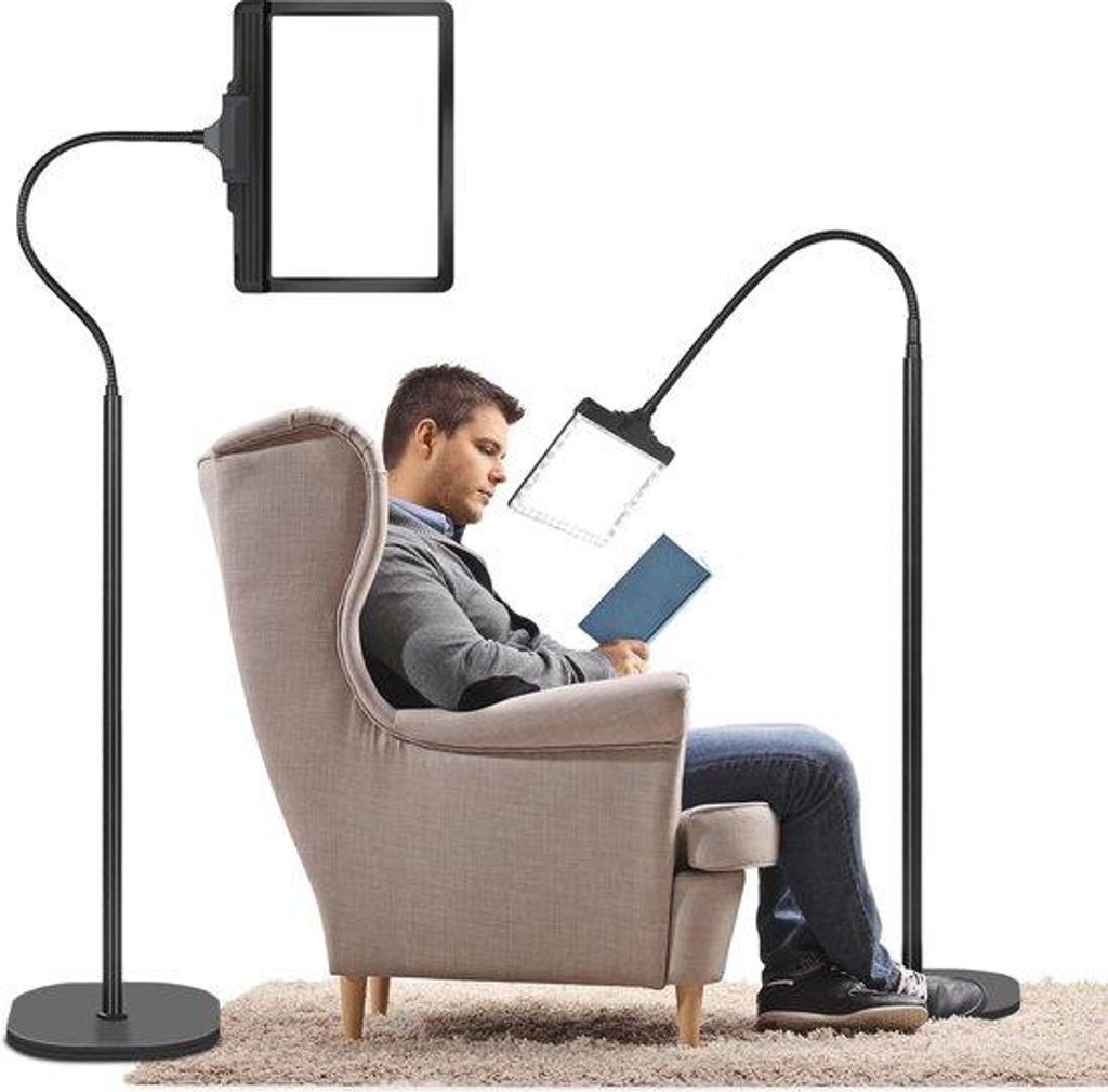 3in1 Akkulampenvergrößerer 5x mit 43 LEDs und flexibler Produktbild 
