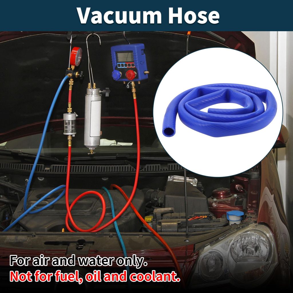 Silikon-Vakuumschlauch für Kfz-Vakuumsysteme 3,3 Fuß 3/4" 19mm ID 3mm Dicke 1 Stück Hohe Temperatur 130PSI Maximaldruck für Luft und Wasser
