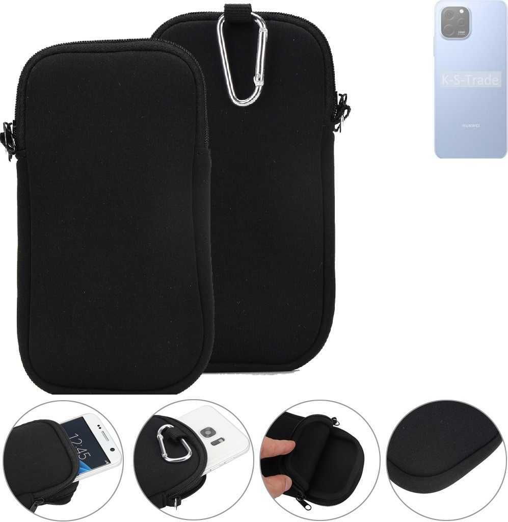 K-S-Trade Neopren-Hülle Handyhülle kompatibel mit Huawei Enjoy 50z Schutzhülle Neoprenhülle Sleeve Schutz-Hülle Gürtel Tasche Case Holster