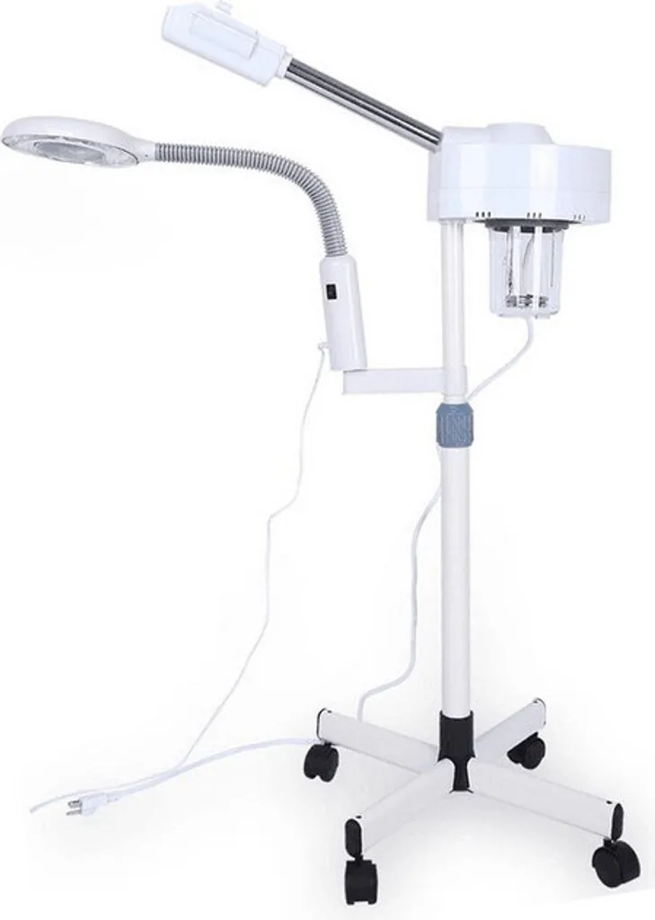 Vaporisateur visage à ozone et loupe 5 dioptries pour soin nano
