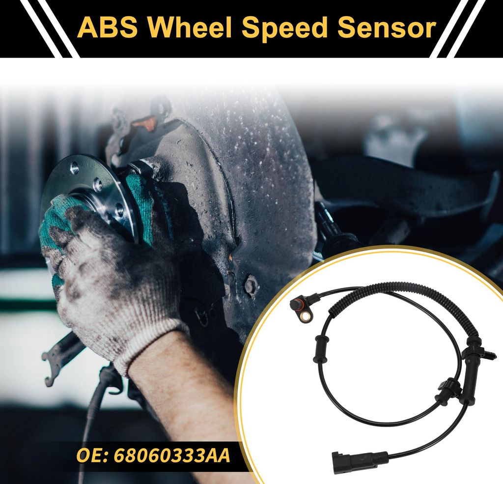 1 Stk. ABS Raddrehzahlsensor für Ram 1500 2011-2012 für Dodg für Ram 1500 2009-2010 ABS Sensor Anti-Blockier-System Vorne Links Rechts