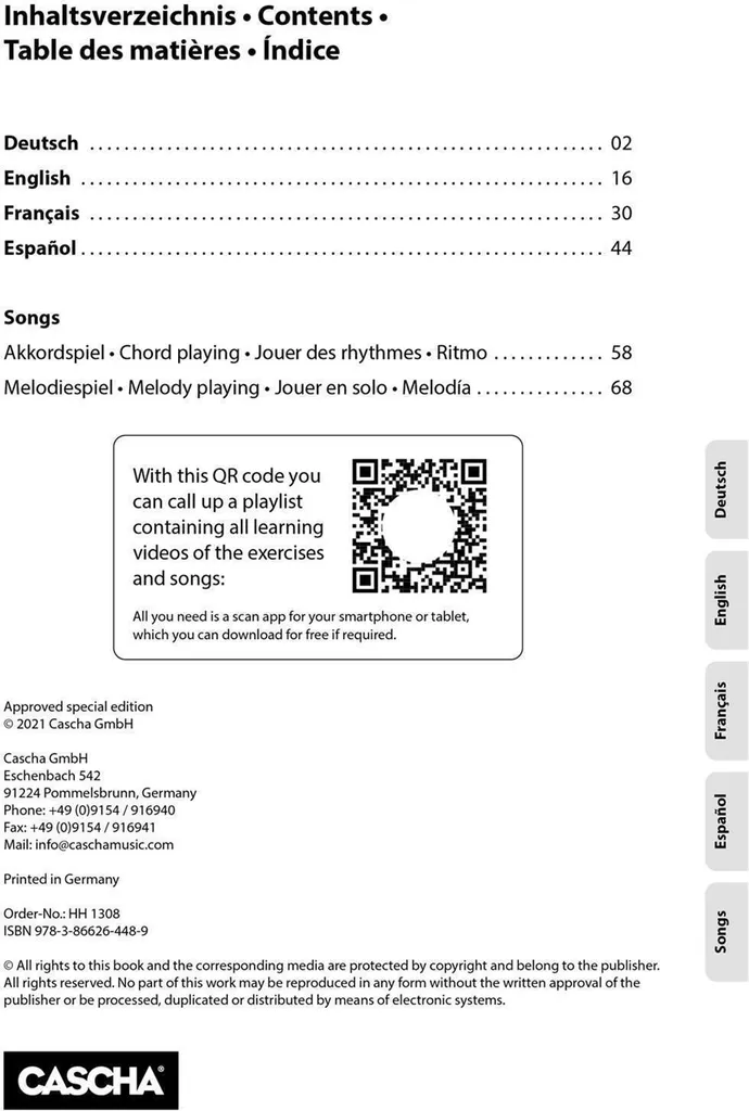 Ukulélé Soprano bleu avec méthode d'apprentissage multilingue et accessoires - 11