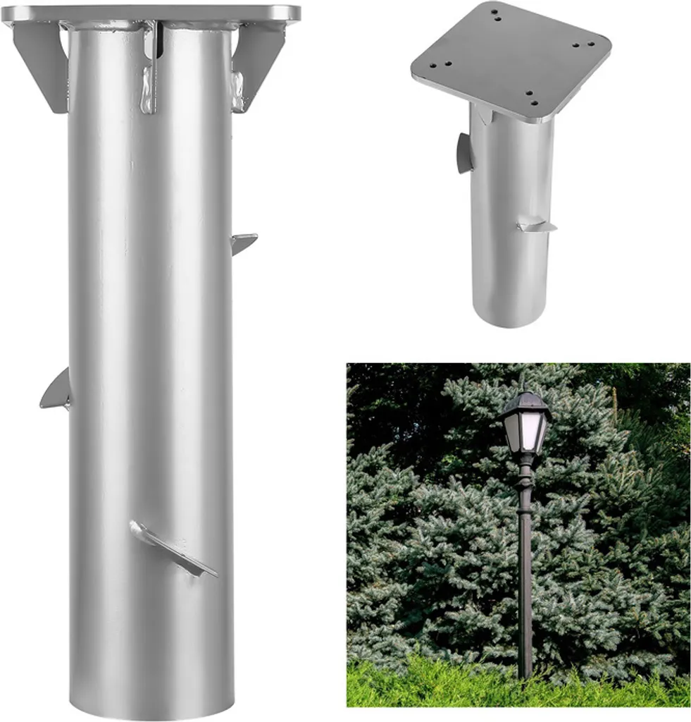 Base da Interrare per Ombrellone 16x16cm | Sicurezza Antivento Certificata