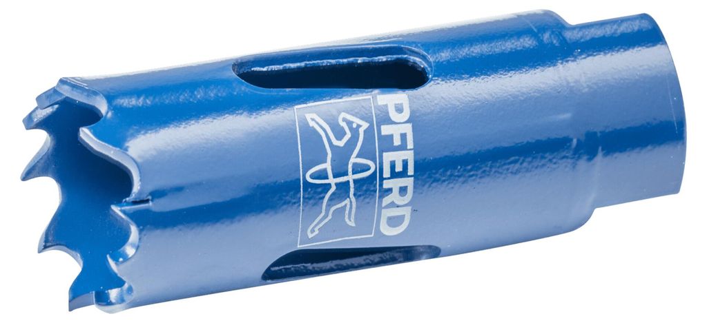 PFERD TOOLS Bi-Metall Lochsäge Co8/M42 Ø 19 mm Schnitttiefe 36 mm für Stahl, Edelstahl, Blech, Holz