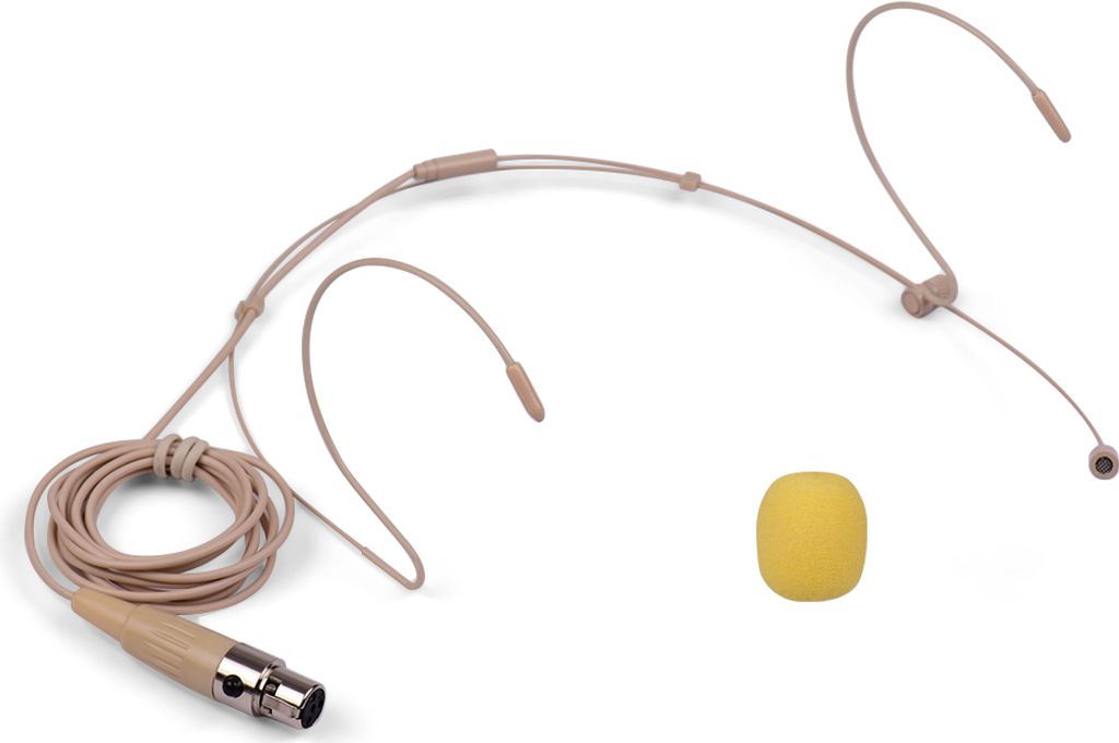 Leichter Headworn Headset Mikrofon Kondensator Mikrofon 4-poliger Mini XLR Stecker fuer drahtlosen Bodypack Sender