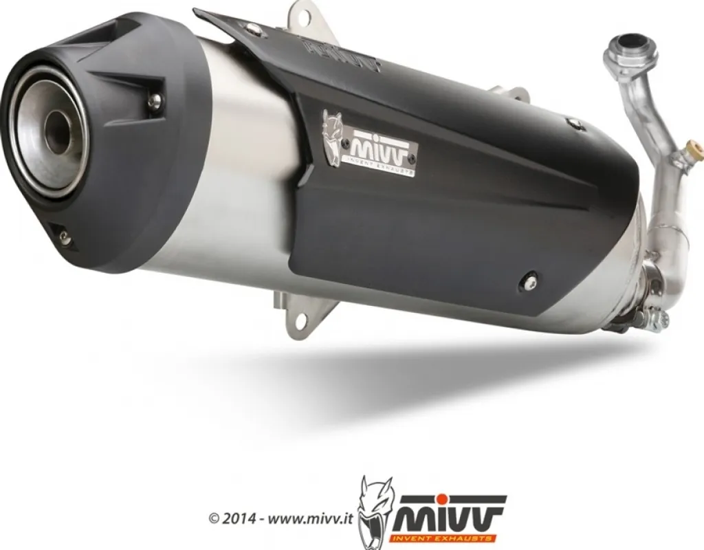 Échappement Mivv Urban Inox : remplacez votre pot rouillé Gilera Nexus