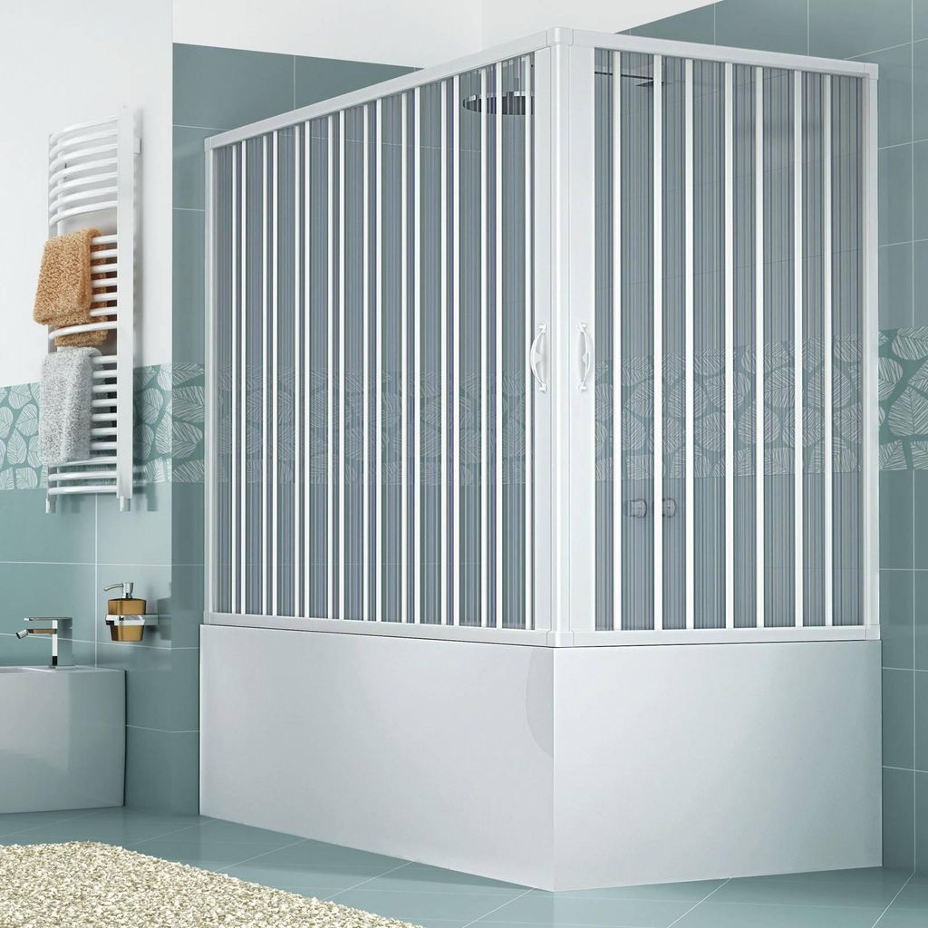 Box sopravasca Galassia 70x170 cm in PVC a soffietto Immagine del prodotto 