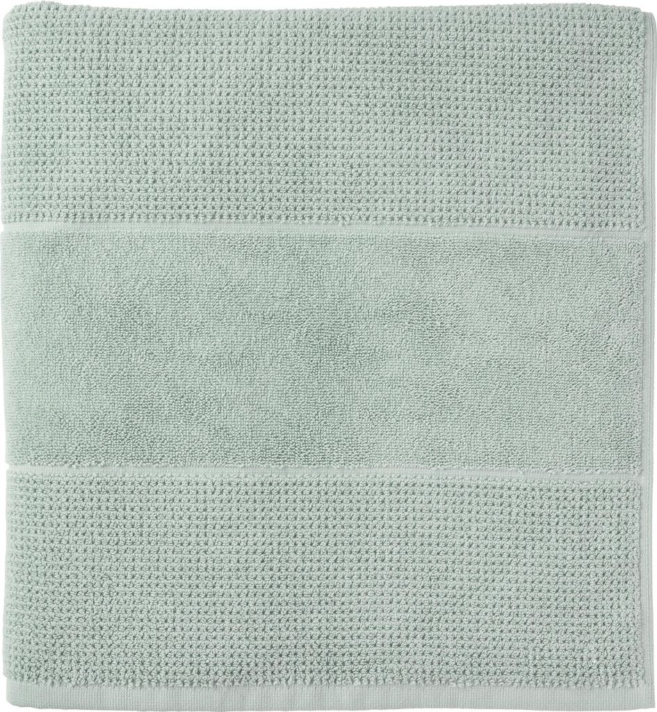 Schiesser Saunatuch Turin | Frottier | angesagte Reiskornoptik | 100% Baumwolle | flauschig, saugstark, farbecht | Kordelaufhänger | 75x200cm | He...