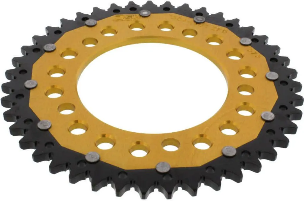 Couronne Arrière ZF 43 Dents 525 Or et Noir pour Transmission Honda