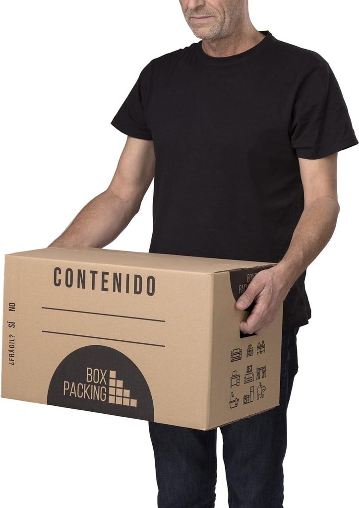 Umzugskartons - Set von 10 Stück - 500x300x300 mm - Für Verpackungen und Umzüge