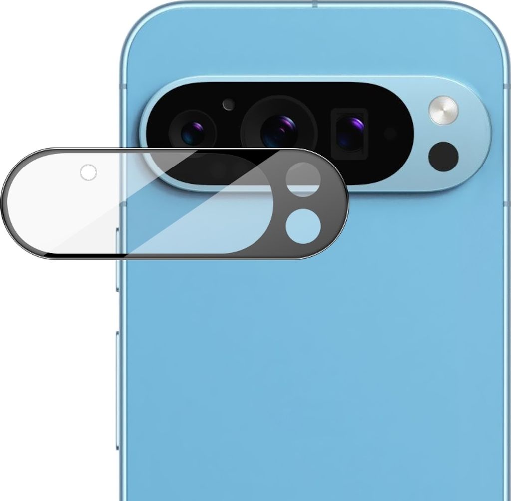 Für Google Pixel 9 Pro XL Premium Kamera Linsen Komplett Schutz Glas Schwarz