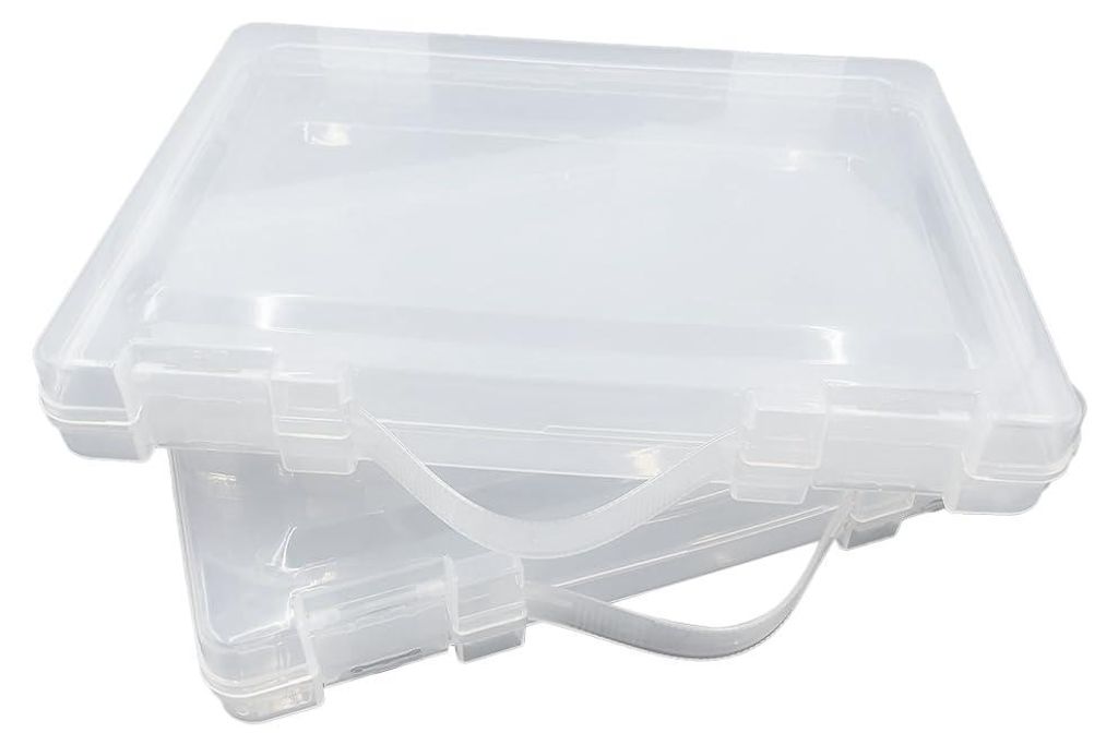 Aufbewahrungsboxen für A4-Ringordner, transparente Aufbewahrungsbox für Kunststoffperlen, rechteckiger Kunststoffperlenhalter, Bausteinorganizer,...
