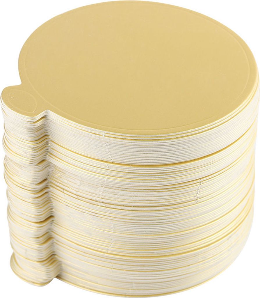 100 Stück Mousse-Kuchenplatten aus Goldpapier, Cupcake-Dessert-Displaytablett, Hochzeits- und Geburtstagstorte