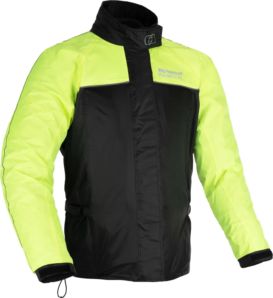 Protection Pluie Moto OXFORD : Veste Noir/Fluo, Fini d'être trempé