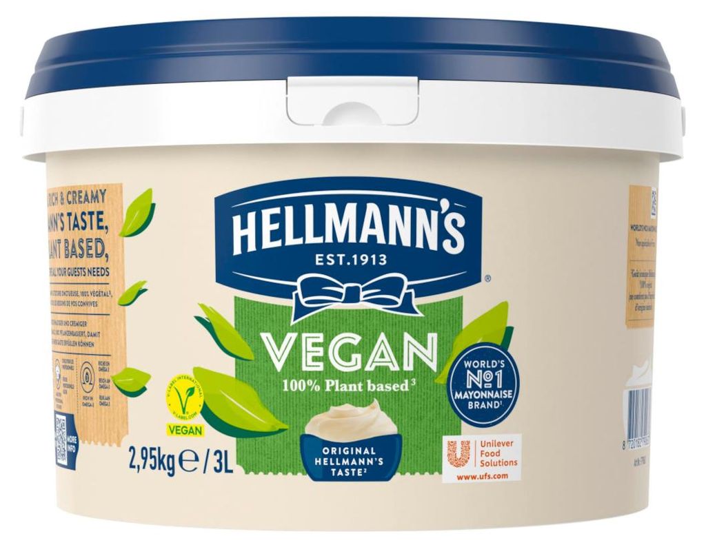 Wegańska alternatywa majonezu Hellmann's wiaderko 3 litry Zdjęcie produktu 