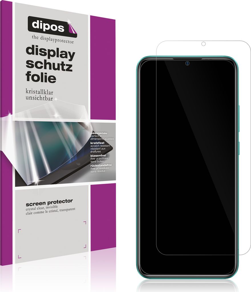 6x Schutzfolie für Ulefone Note 10P klar Displayschutzfolie Folie Display Schutz dipos