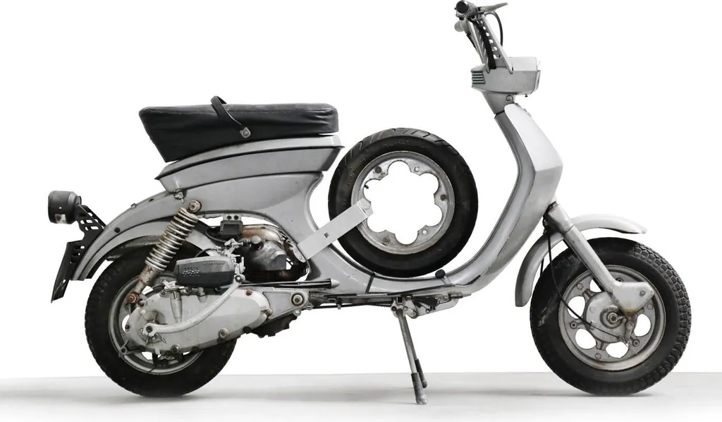 Porte-roue de secours Lambretta Lui en acier inoxydable anticorrosion