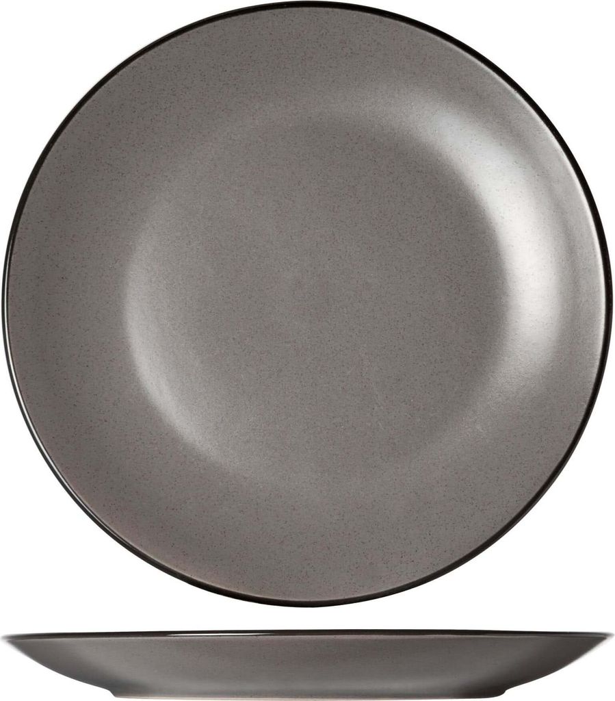 Cosy & Trendy Frühstücksteller - Dessertteller - Speckle Grau - ø 19,5 cm - 6 Stück