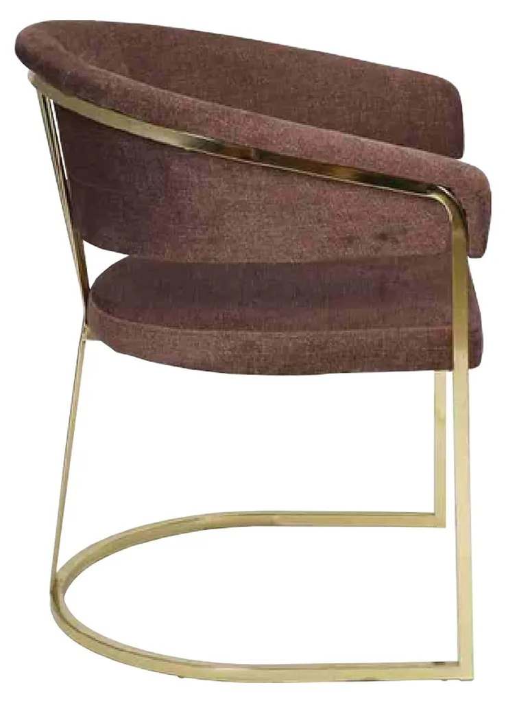 Chaise inox et textile haut de gamme au design moderne et épuré série 01