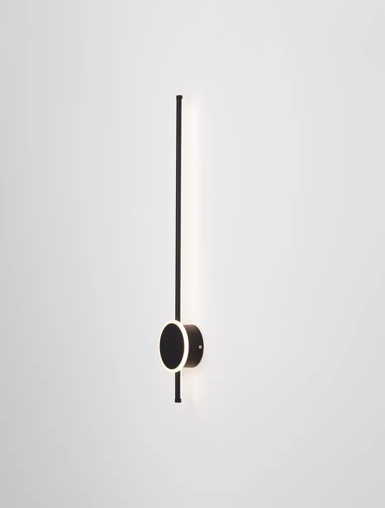 Nova Luce CLOCK Applique Murale LED Design en Aluminium et Verre Sablé