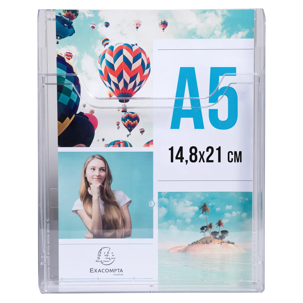 Stop aux Brochures Pliées : Présentoir Vertical A5 Cristal Exacompta 12x