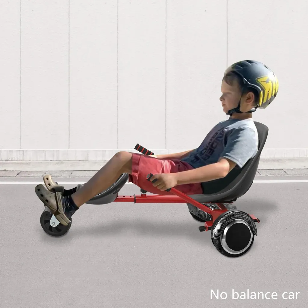 Kit Hoverkart pour Sorties en Duo - Cadre de Conversion Rouge Ajustable