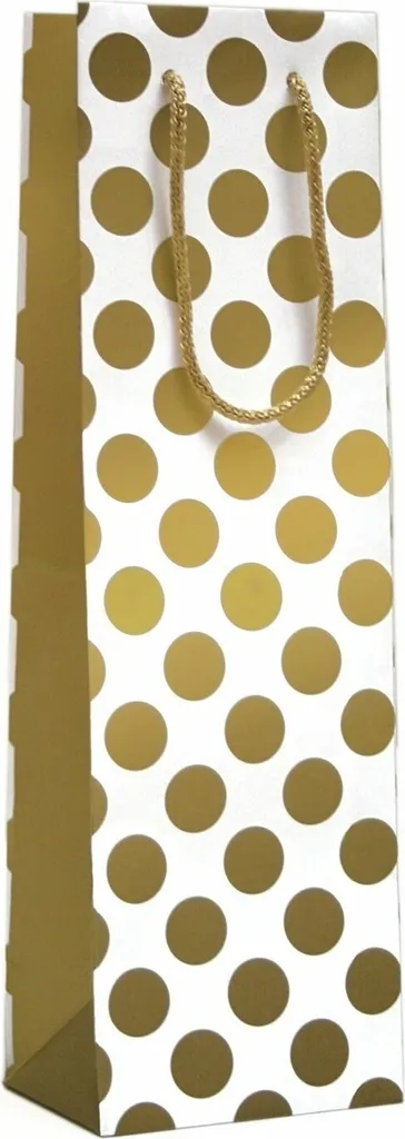 Set 12 Borse Vino Oro 39x12x9cm - Packaging Elegante per Eventi e Nozze