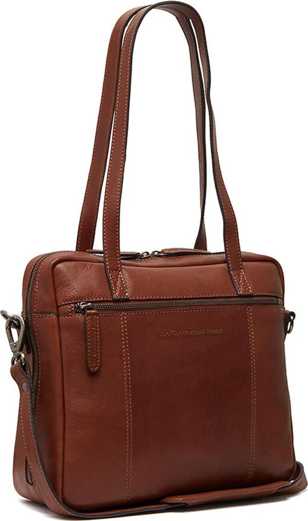 The Chesterfield Brand C48.1244 Puglia Schultertasche Laptoptasche Soft Glass Leder 31 cognac