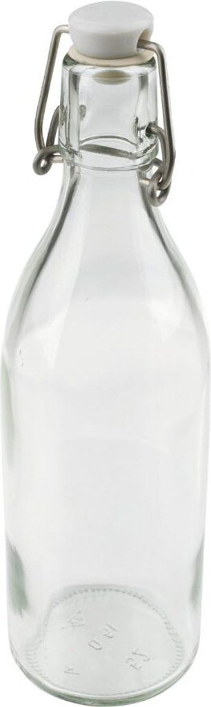 Dr. Oetker Glasflasche mit Bügelverschluss 500 ml, hochwertiges Bügelflasche, luftdichte Saftflasche, Flasche zum Selbstbefüllen, Bügelverschlu...