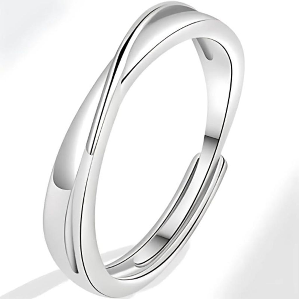 Eleganter verstellbarer Herrenring aus Silber - EP-38458 KP38458