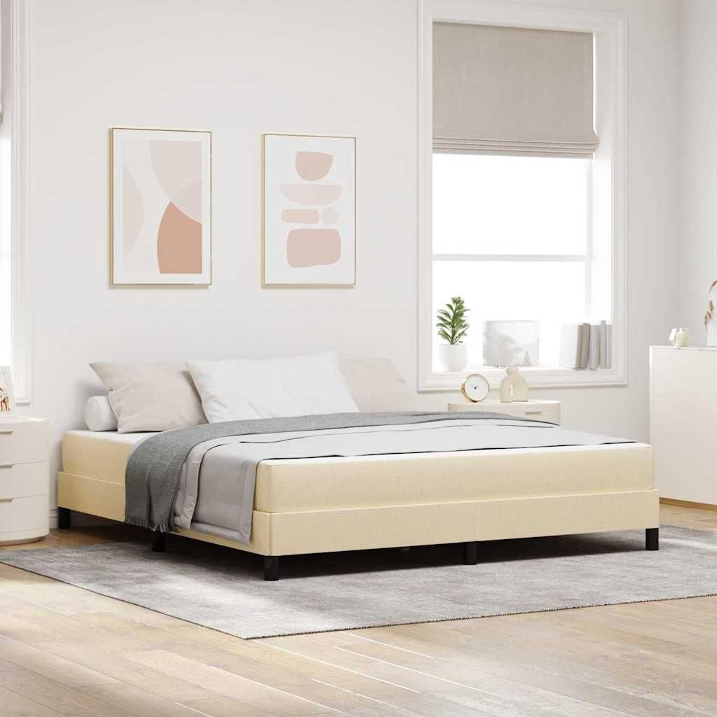 Maison Exclusive - Boxspringbett Creme 180 x 200 cm Stoff