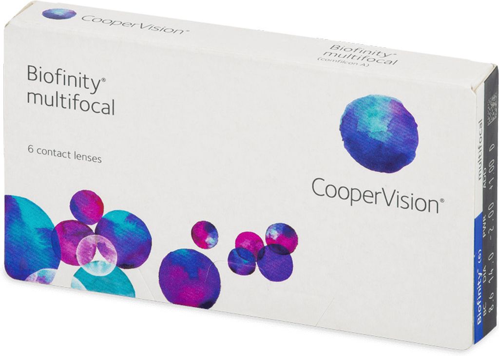 Biofinity multifocal - 6 monthly lenses - Sph: +4.5, Add: +1.50, Dom: d, BC: 8.6, D: 14.0