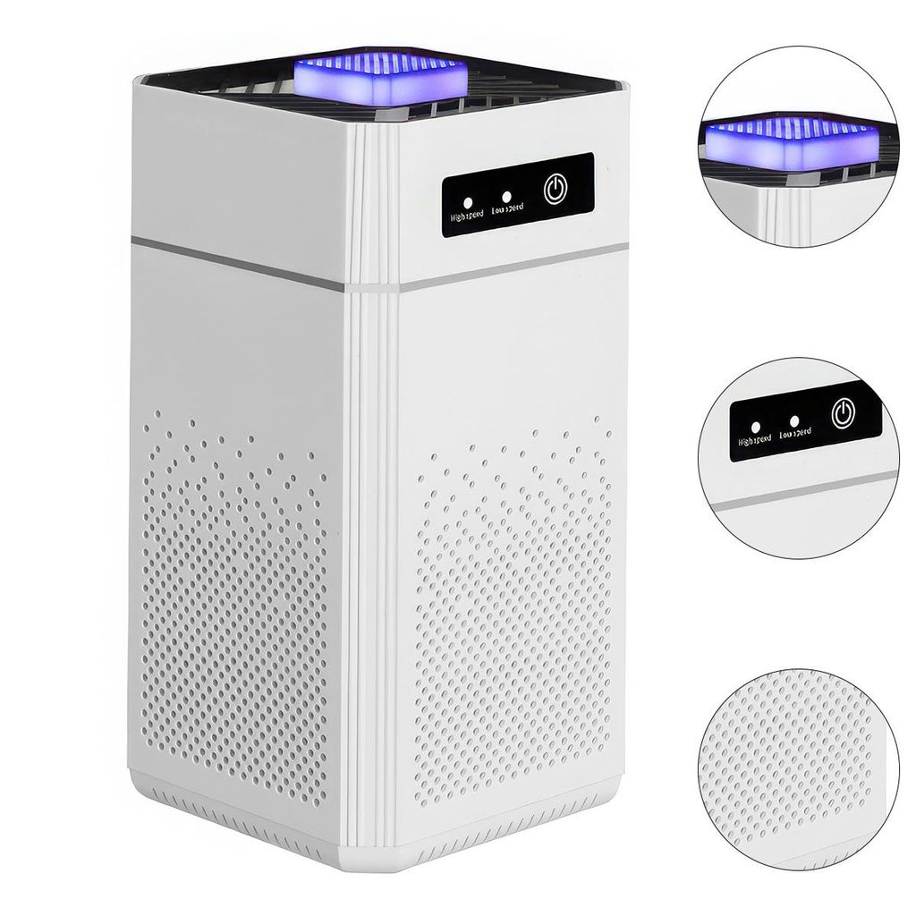 Tragbarer Luftreiniger mit HEPA-Filter – leise, effektiv gegen Staub & Gerüche, für Schlafzimmer, Büro & Zuhause, kompakte Größe 245×125×1...