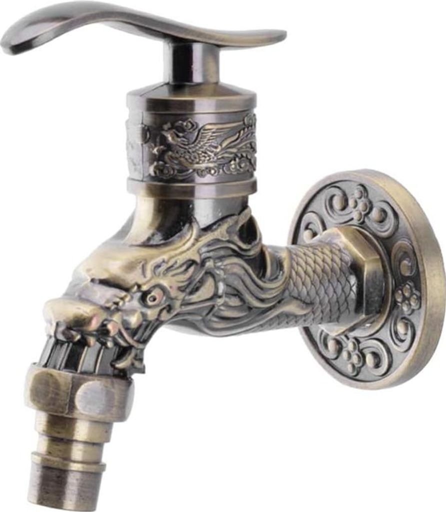 Vintage Wand Wasserhahn Zinklegierung Wasserhahn Waschmaschine Wasserhahn Küche Badezimmer Garten Außenbereich