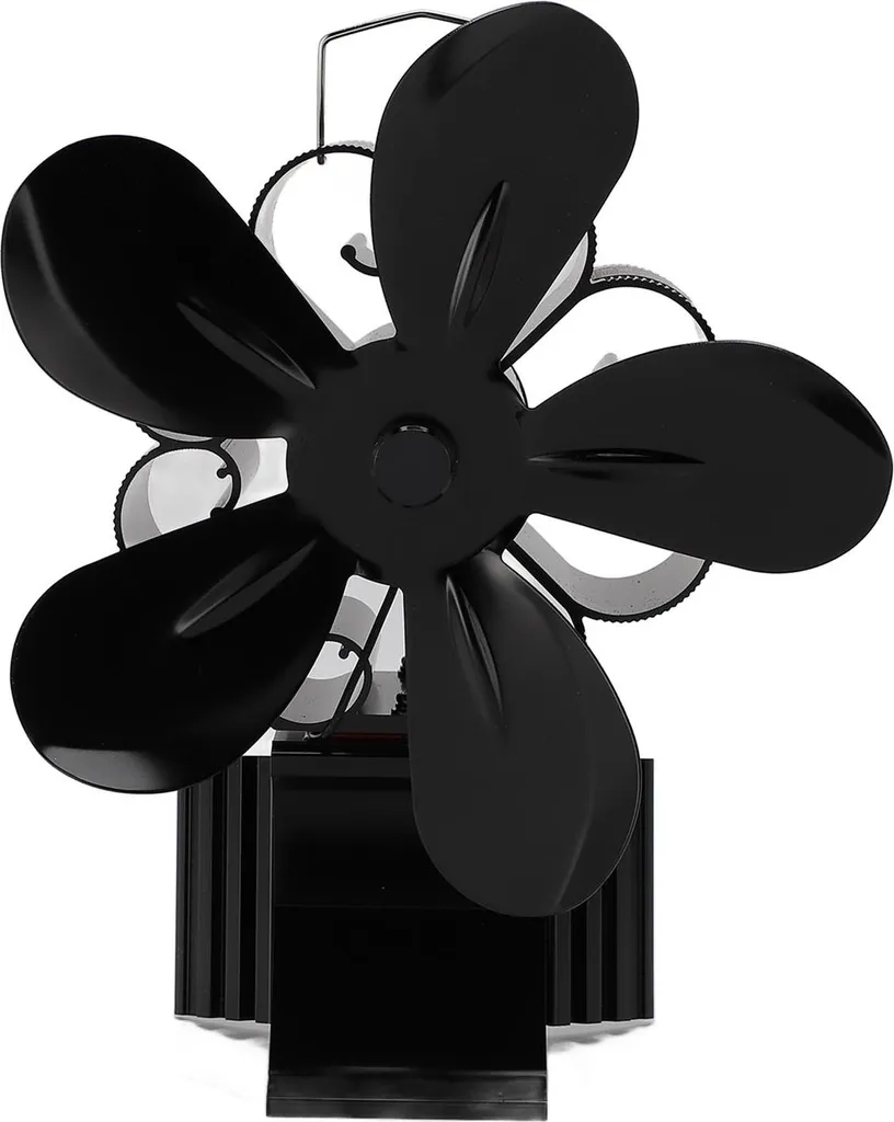 Ventilateur de poêle sans électricité auto-alimenté avec 5 pales Pro