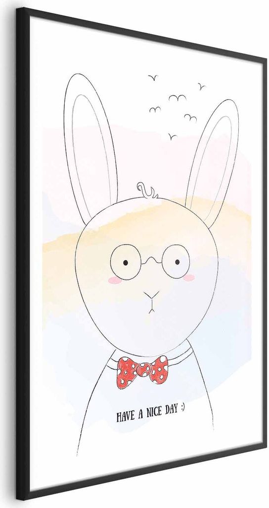 Posterpapier Poster - Greetings from the Rabbit 40x60 cm Für Kinder e-A-0121-ao-a