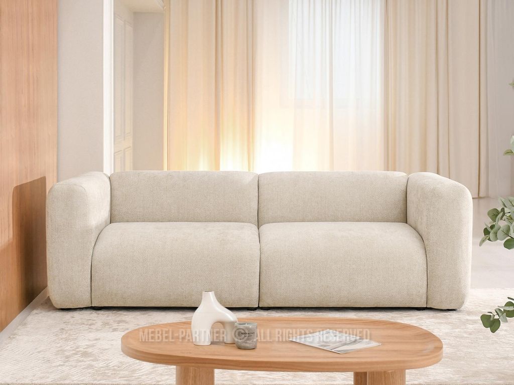 Dreisitzer-Sofa BIANCA - beige