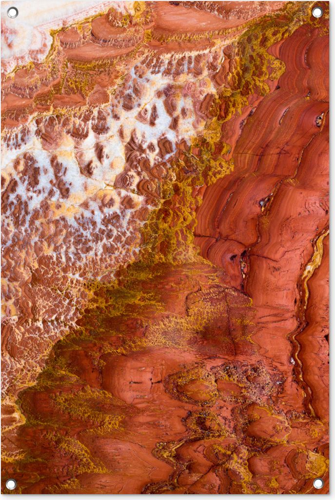 MuchoWow 60x90 cm Outdoor-Poster Gartendeko Sichtschutz Garten Poster für den Garten Marmor - Naturstein - Textur