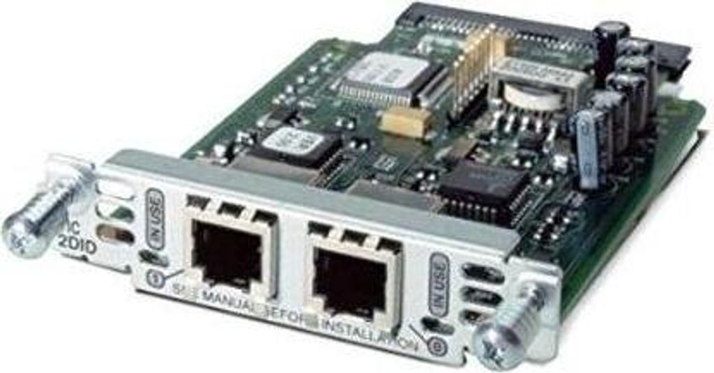 Cisco VIC3-2FXS/DID=, Sprachnetzwerk-Modul, H.323 V1/V2/V3/V4, MGCP 0.1/1.0, SIP; T.37, T.38; T1, E1;, FXS, 10 - 35 °C, 10 - 80%